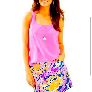 Lilly Pulitzer Marigold Skort Brilliant Blue Catch and Release size 12 NWT